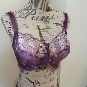Alegro Bra 38F Purple lace